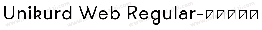 Unikurd Web Regular字体转换
